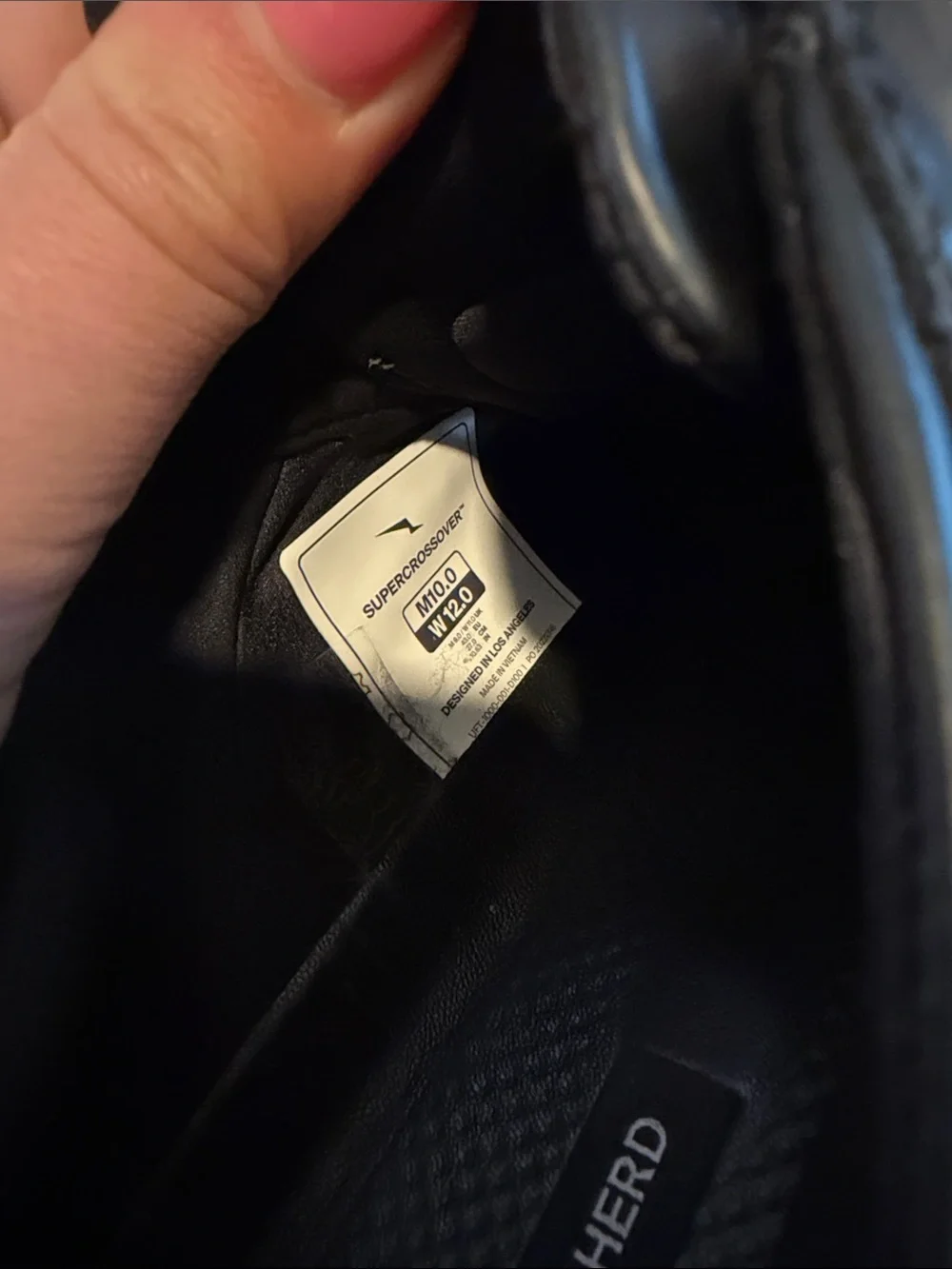 Wolf & Shepard SuperCrossover Black Shoes Size 10